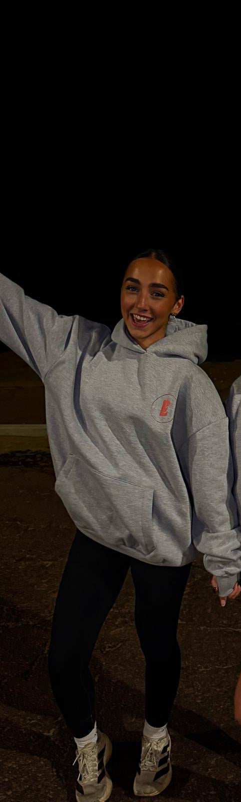 Grey oversized hoodie