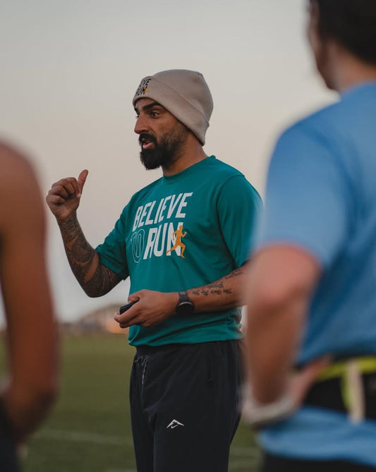 BTR Men's Teal Running T-Shirt