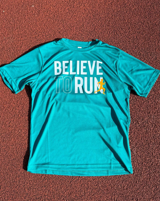 BTR Women's Teal Running T-Shirt