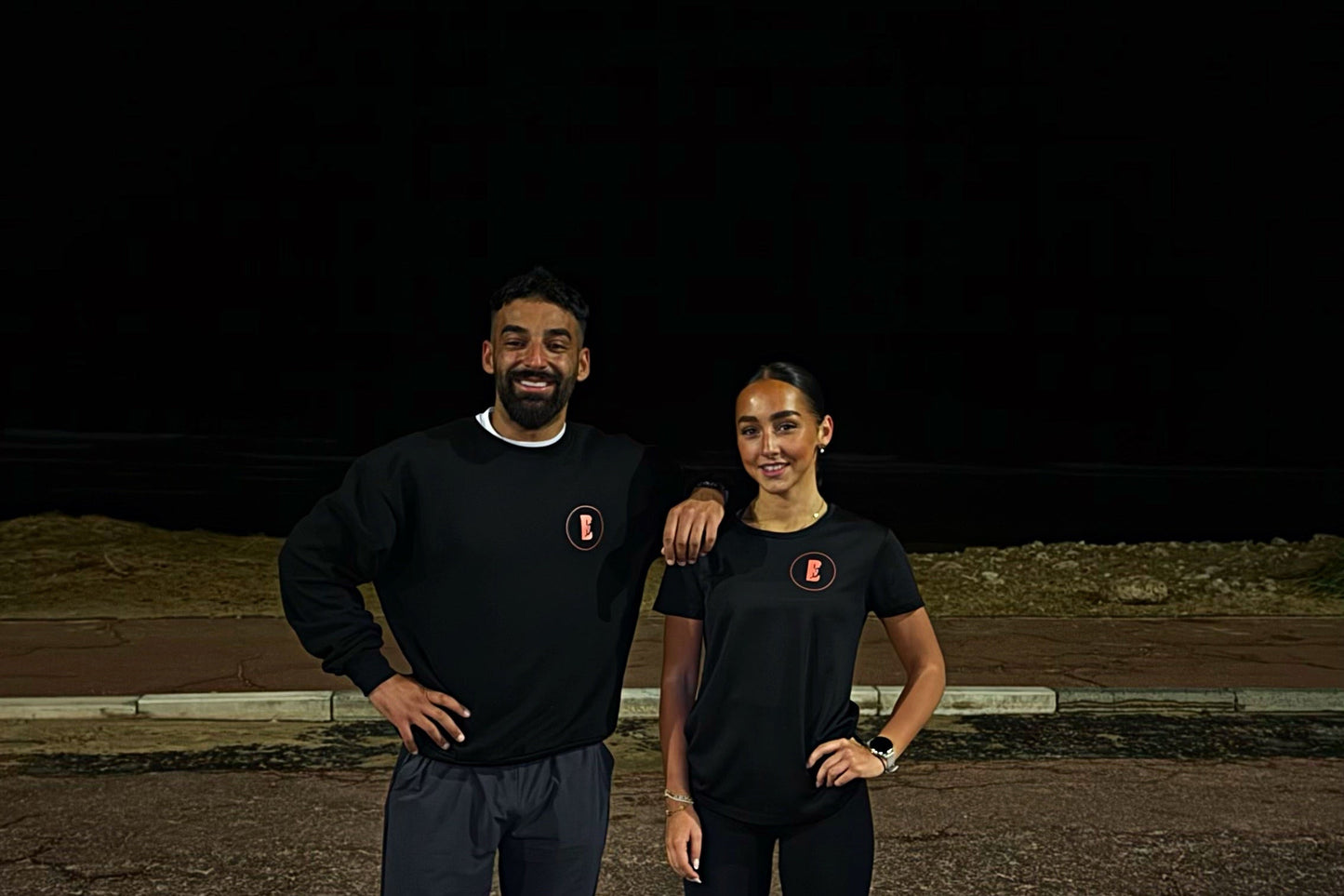 Black oversized sweatshirt