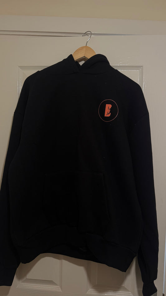 Black oversized hoodie