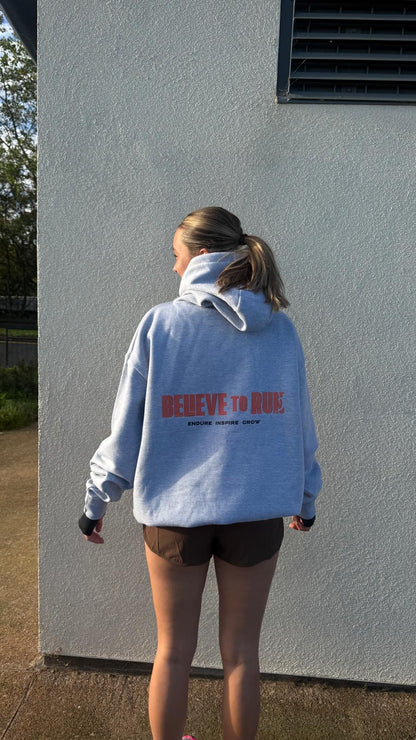 Grey oversized hoodie